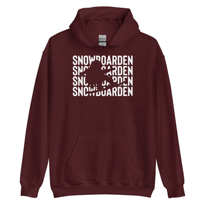 Snowboarden - Unisex Hoodie snowboarden xxx yyy zzz Maroon