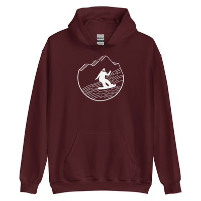 Snowboarding - (15) - Unisex Hoodie snowboarden xxx yyy zzz Maroon