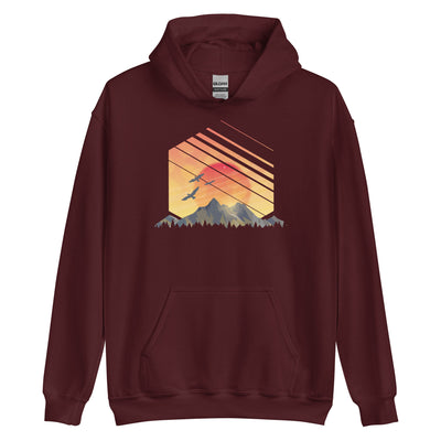 Sonnenaufgang Alpen - Unisex Hoodie berge xxx yyy zzz Maroon