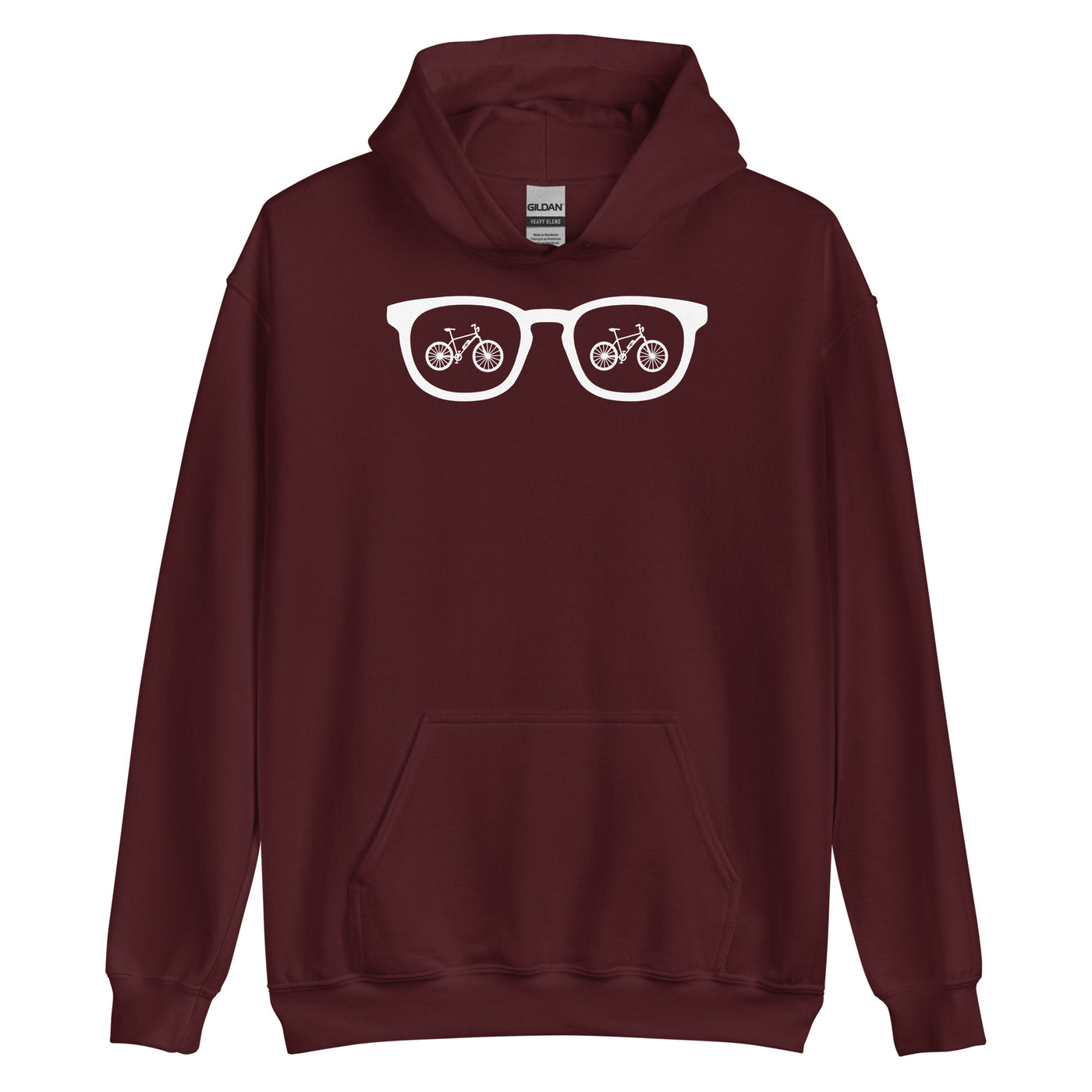 Sonnenbrille und E-Bike - Unisex Hoodie e-bike xxx yyy zzz Maroon