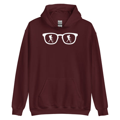 Sonnenbrille und Wandern 1 - Unisex Hoodie wandern xxx yyy zzz Maroon