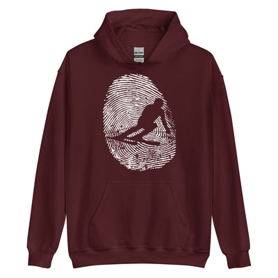 Thumb Print - Skifahren - Unisex Hoodie klettern ski xxx yyy zzz Maroon