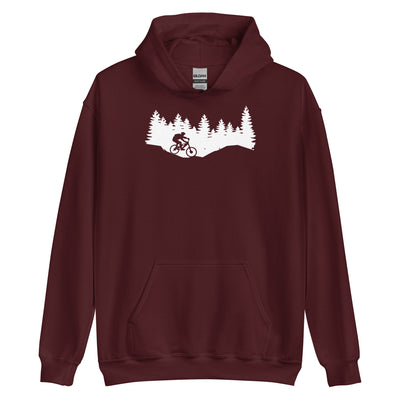 Bäume - Radfahren - (9) - Unisex Hoodie fahrrad xxx yyy zzz Maroon