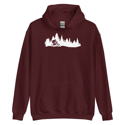 Bäume - Mountainbiking - (M) - Unisex Hoodie xxx yyy zzz Maroon