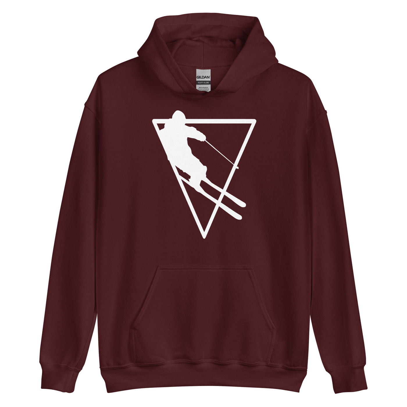 Dreieck - Skifahren - Unisex Hoodie klettern ski xxx yyy zzz Maroon