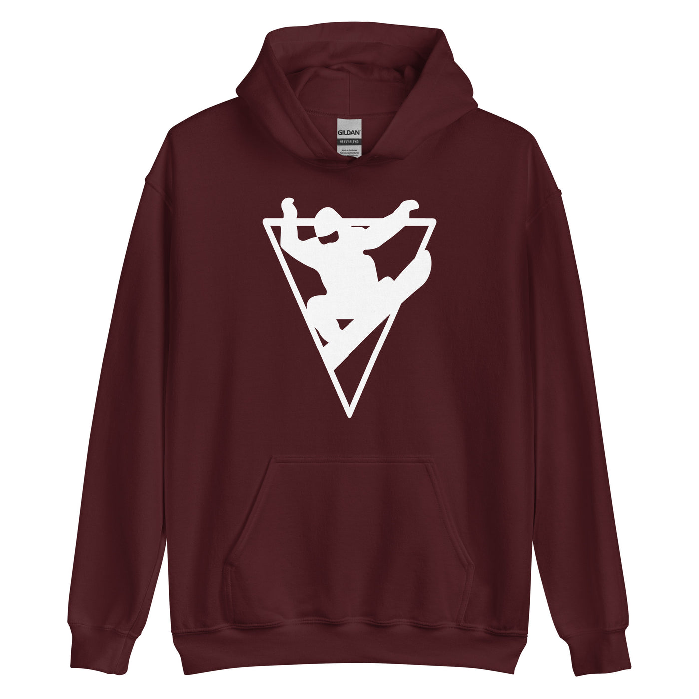 Dreieck - Snowboarding - Unisex Hoodie snowboarden xxx yyy zzz Maroon