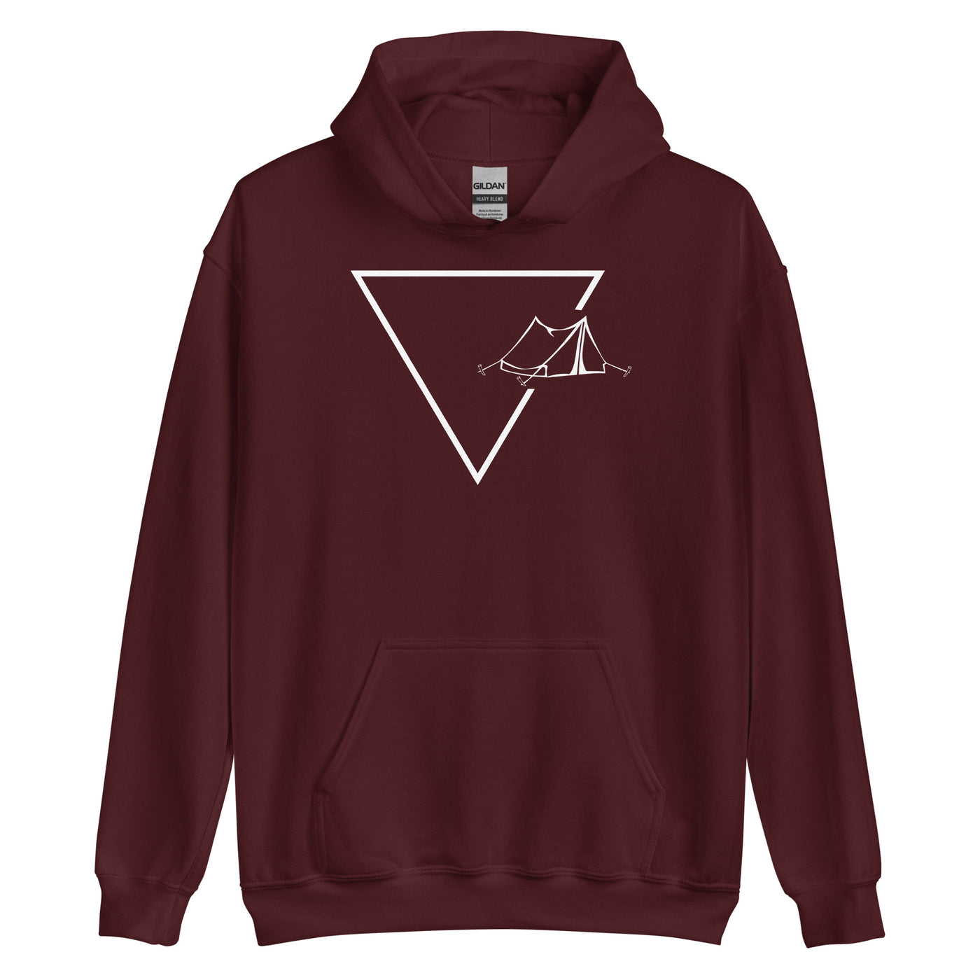 Dreieck 1 und Camping - Unisex Hoodie camping xxx yyy zzz Maroon