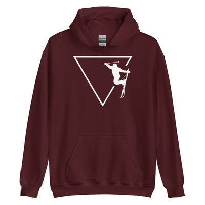 Dreieck 1 und Skifahren - Unisex Hoodie klettern ski xxx yyy zzz Maroon