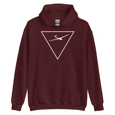 Dreieck und Segelflugzeug - Unisex Hoodie berge xxx yyy zzz Maroon