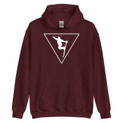 Dreieck und Skifahren - Unisex Hoodie klettern ski xxx yyy zzz Maroon