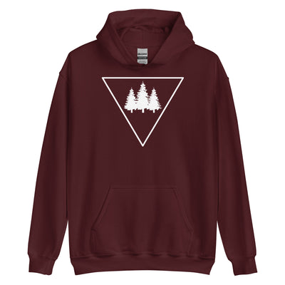 Dreieck und Bäume - Unisex Hoodie camping xxx yyy zzz Maroon