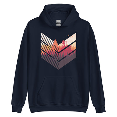 Wanderführer - Unisex Hoodie berge wandern Navy