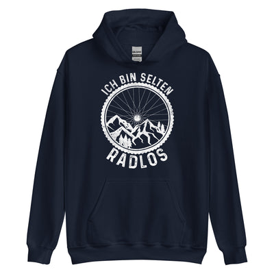 Ich Bin Selten Radlos - Unisex Hoodie fahrrad mountainbike Navy