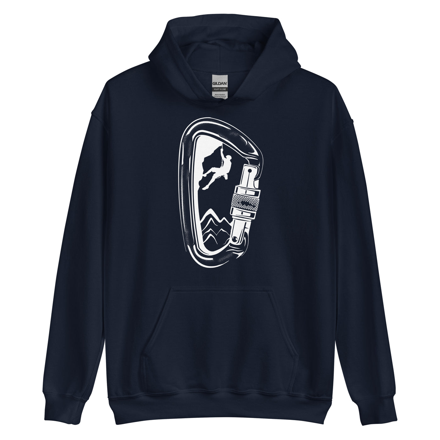 Bergsteigen Im Karabiner - Unisex Hoodie klettern Navy