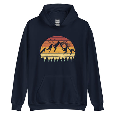 Berge Vintage - Unisex Hoodie berge Navy