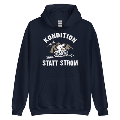 Kondition Statt Strom - Unisex Hoodie fahrrad mountainbike Navy