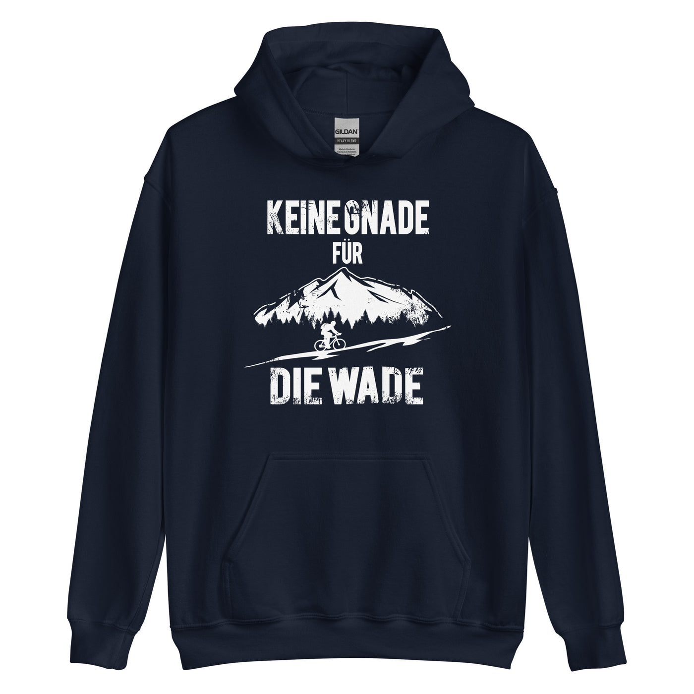 Keine Gnade - Für Die Wade - Unisex Hoodie fahrrad mountainbike Navy