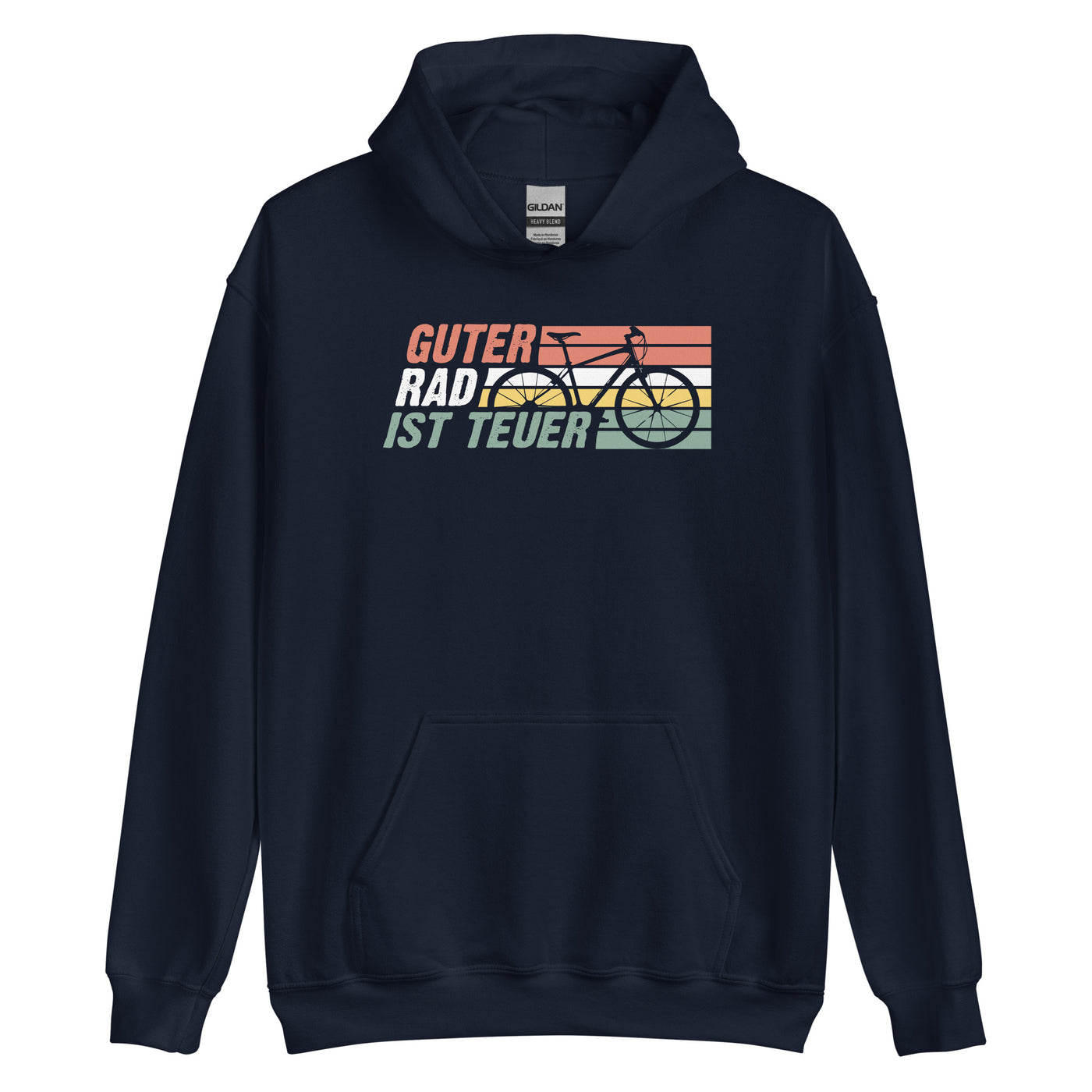 Guter Rad Ist Teuer - Unisex Hoodie fahrrad mountainbike Navy