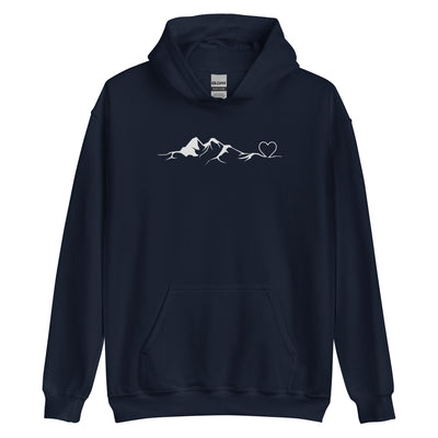 Bergverliebt - Unisex Hoodie berge klettern wandern Navy