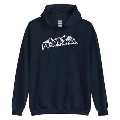 Wanderwoman - Unisex Hoodie berge wandern Navy