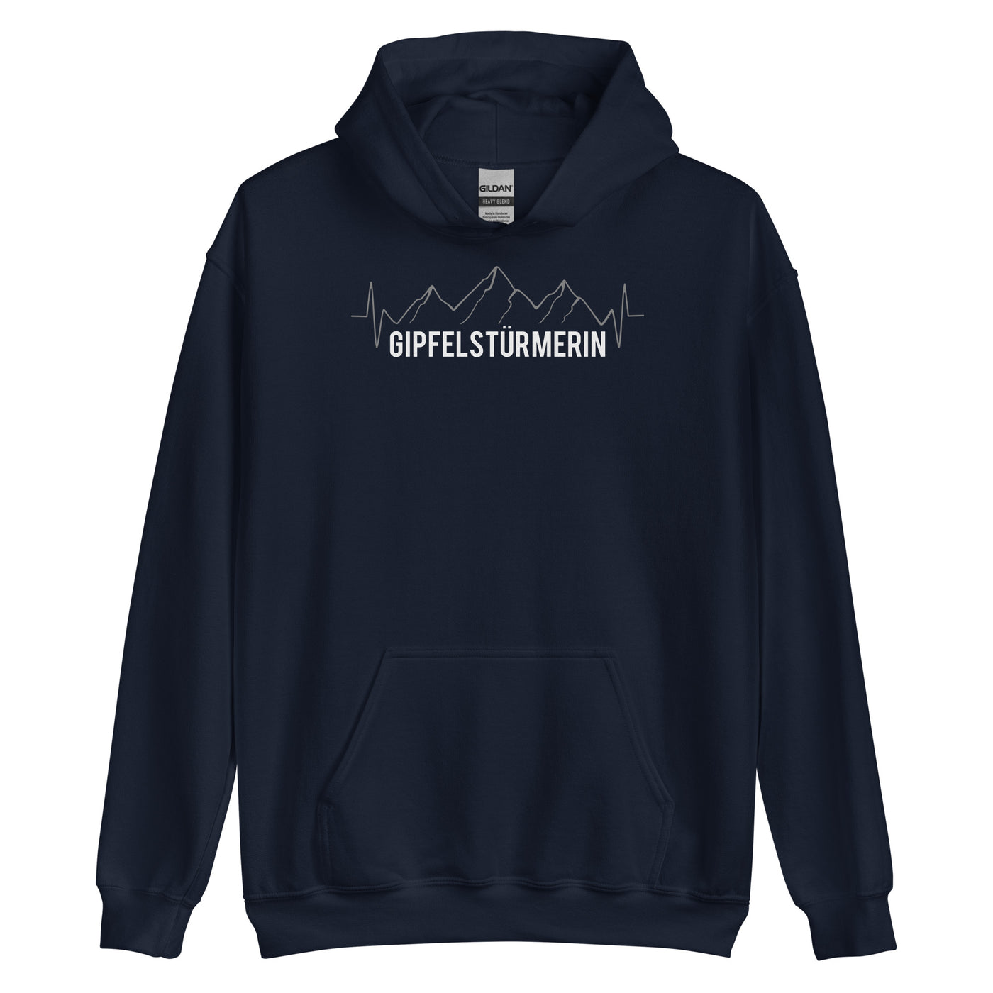 Gipfelstürmerin - Unisex Hoodie berge klettern wandern Navy