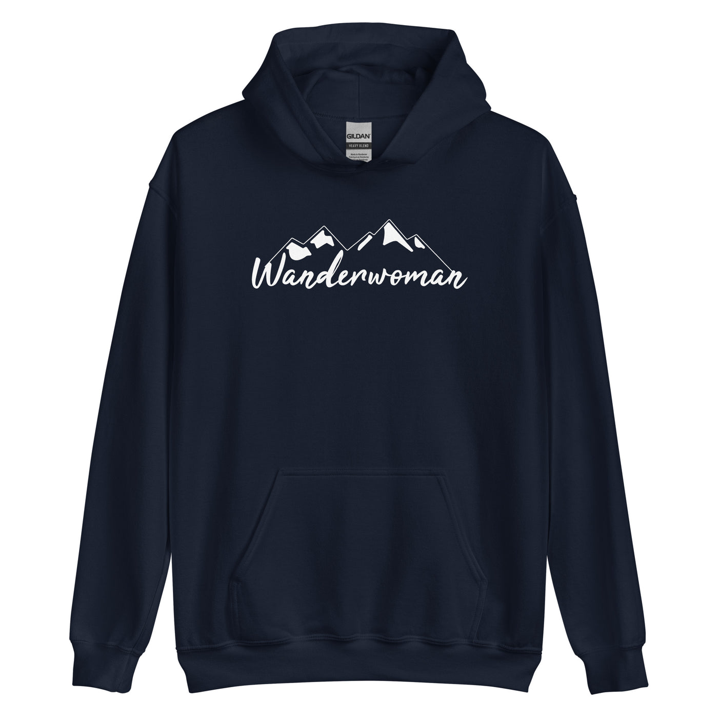 Wanderwoman. - Unisex Hoodie wandern Navy