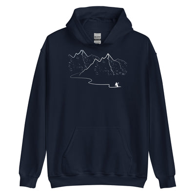 Schifahren - Unisex Hoodie ski Navy