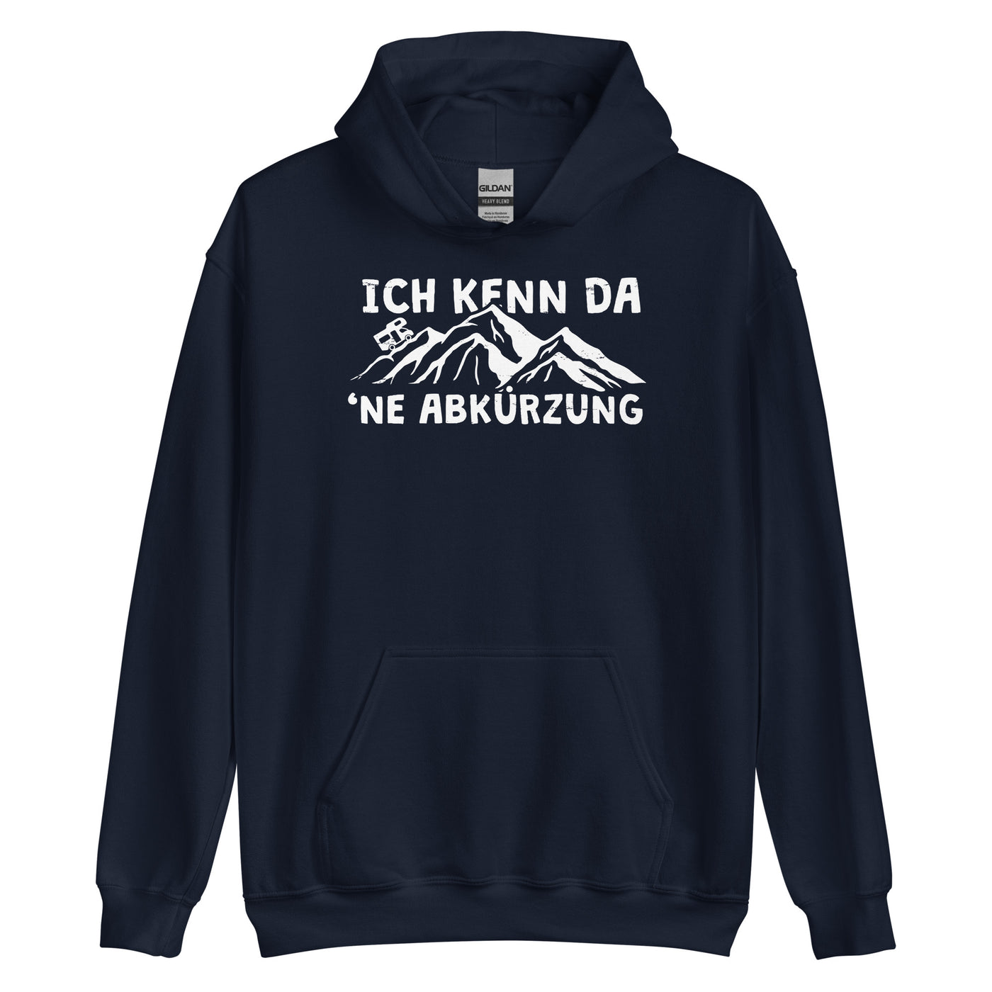 Ich kenn da ne Abkürzung - Wohnmobil - Unisex Hoodie camping xxx yyy zzz Navy