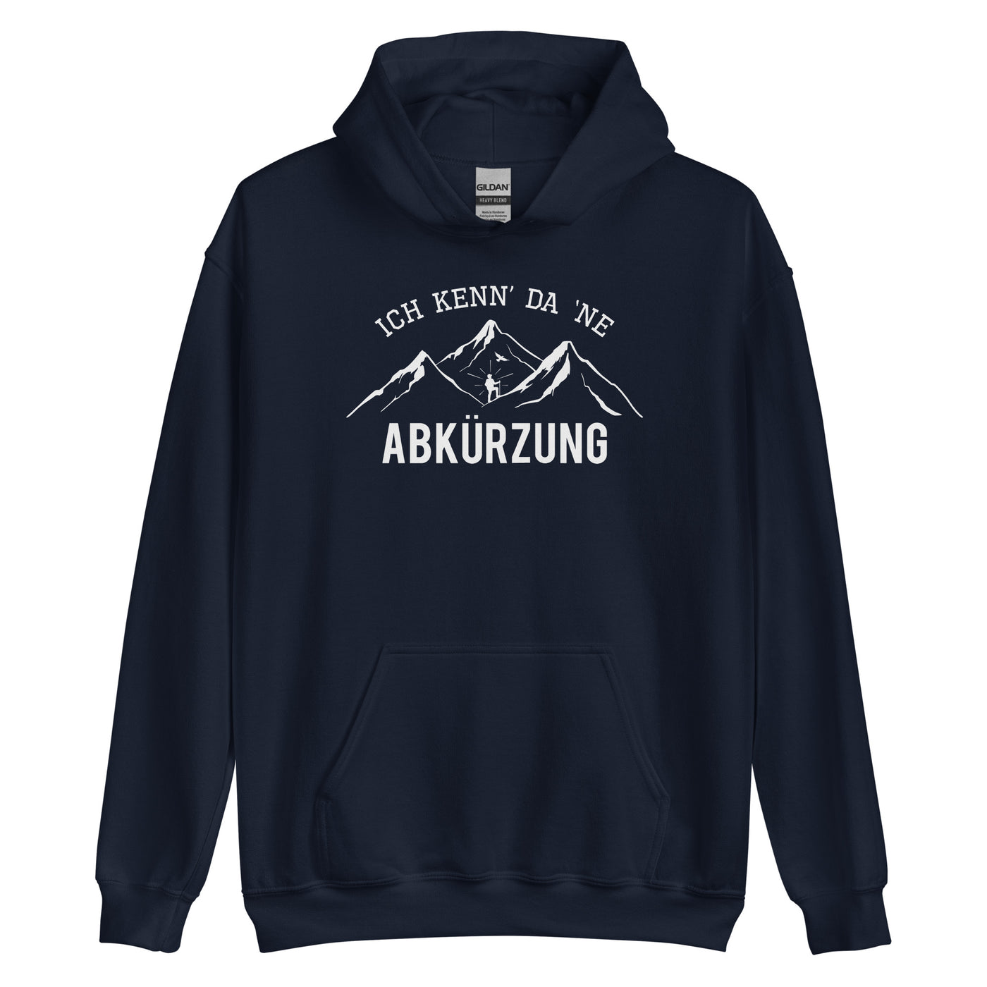 Ich kenne da ne Abkürzung - Unisex Hoodie berge wandern xxx yyy zzz Navy