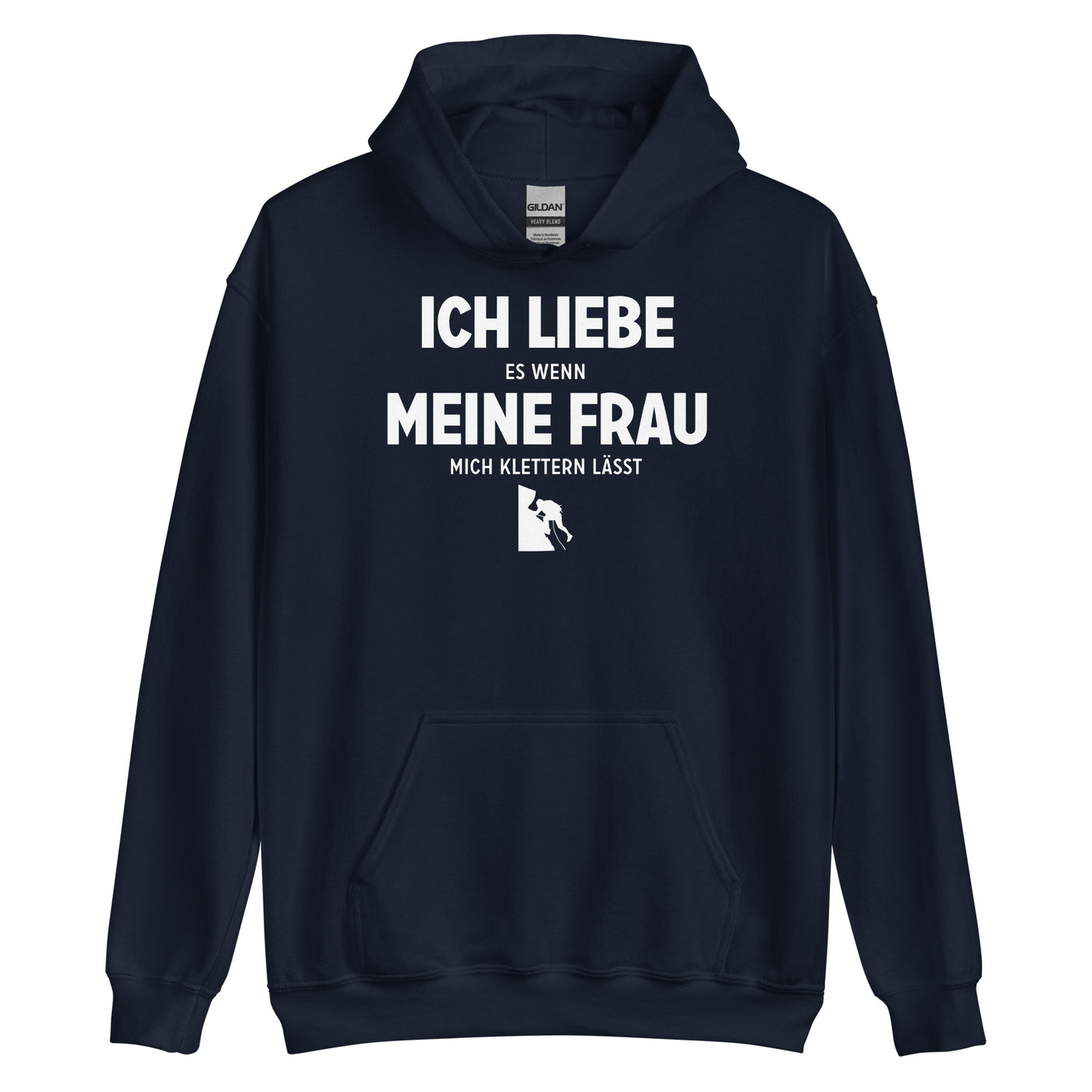 Ich Liebe Es Wenn Meine Frau Mich Klettern Lasst - Unisex Hoodie klettern xxx yyy zzz Navy