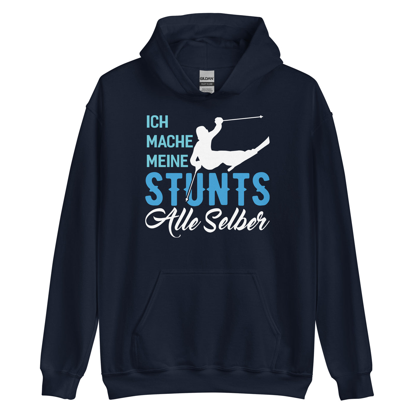 Ich mache meine Stunts alle selber - (S.K) - Unisex Hoodie klettern xxx yyy zzz Navy