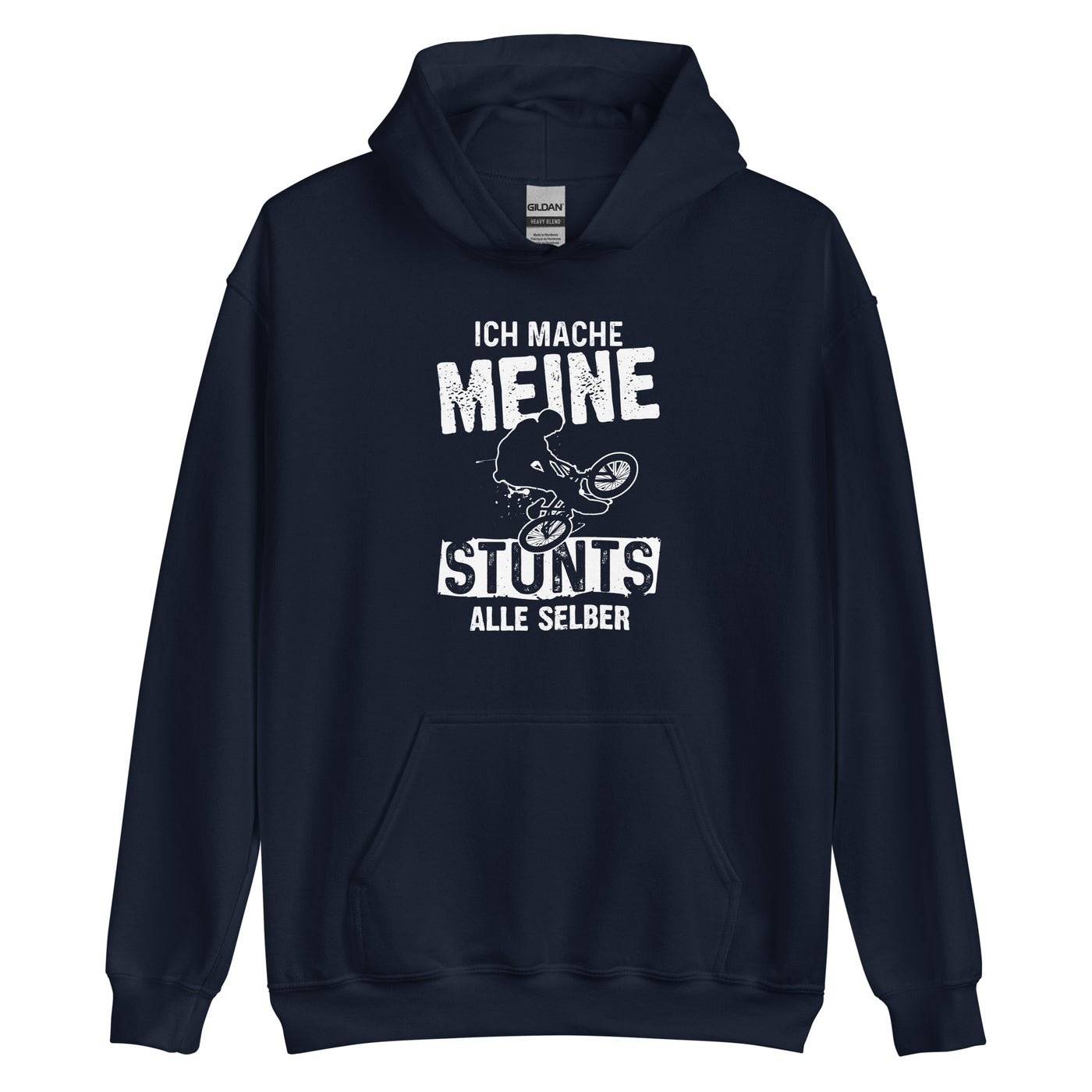 Ich mache meine Stunts alle selbst - (M) - Unisex Hoodie xxx yyy zzz Navy