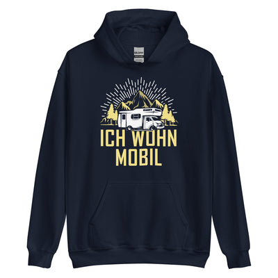 Ich wohn mobil - Unisex Hoodie camping xxx yyy zzz Navy