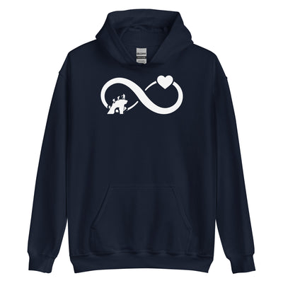 Infinity Heart and Climbing - Unisex Hoodie klettern xxx yyy zzz Navy