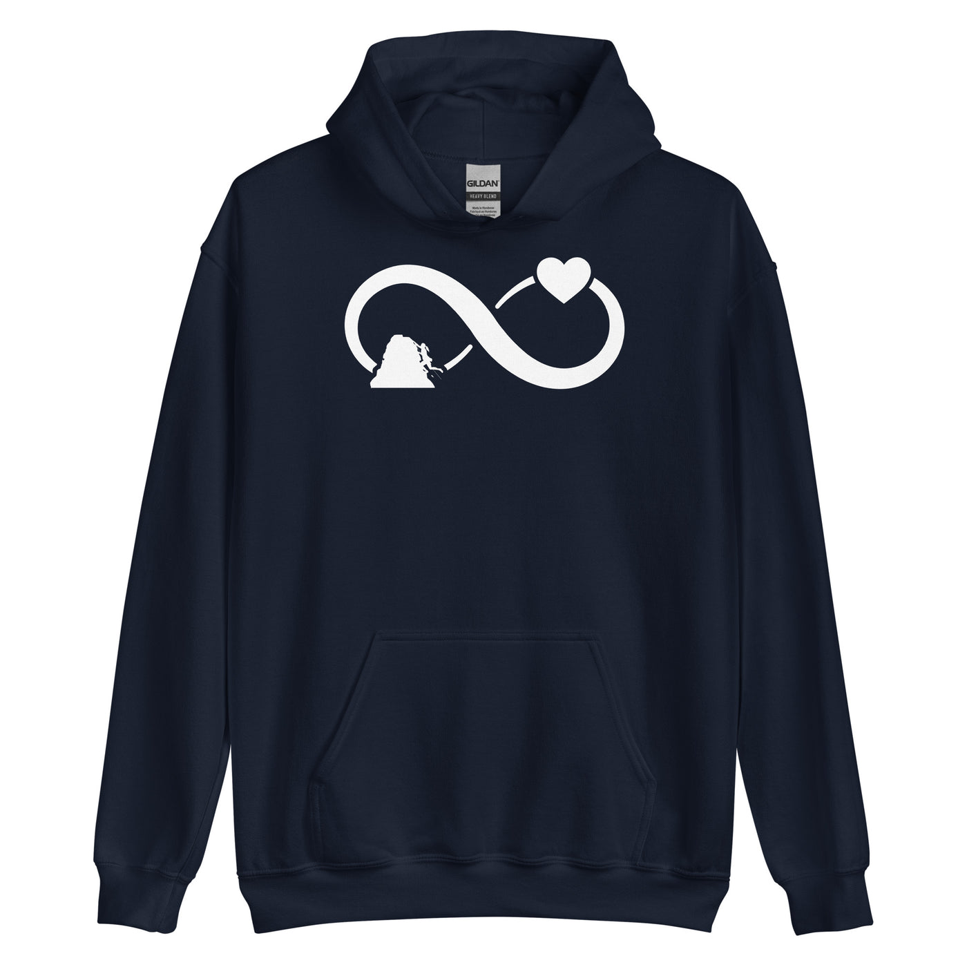 Infinity Heart and Climbing 1 - Unisex Hoodie klettern xxx yyy zzz Navy