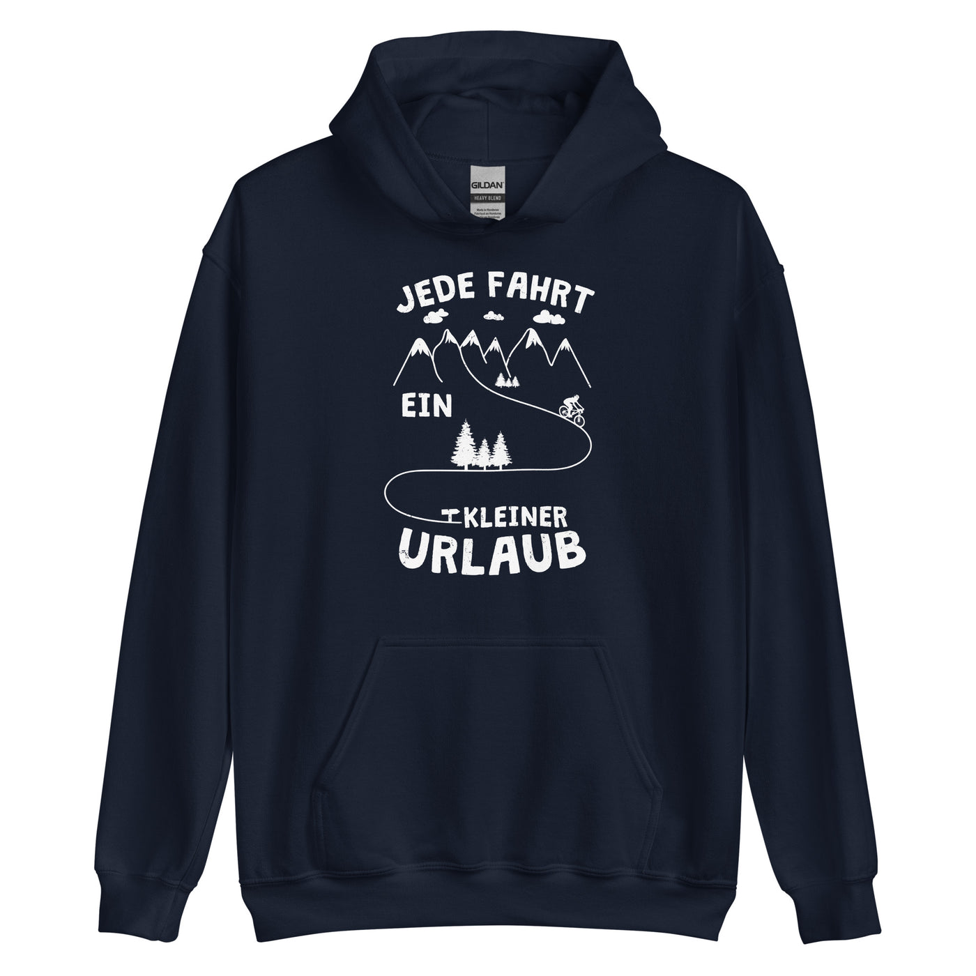 Jede Fahrt ein kleiner Urlaub - Unisex Hoodie fahrrad xxx yyy zzz Navy