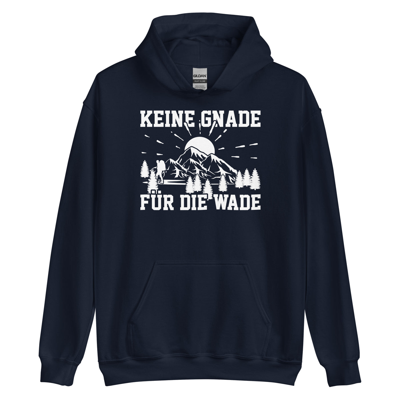 Keine Gnade für die Wade - Unisex Hoodie wandern xxx yyy zzz Navy