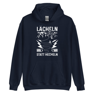 Lächeln statt hecheln - Unisex Hoodie e-bike xxx yyy zzz Navy