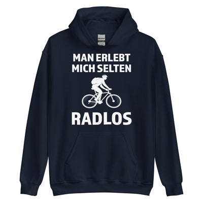 Man erlebt mich selten radlos - Unisex Hoodie fahrrad xxx yyy zzz Navy