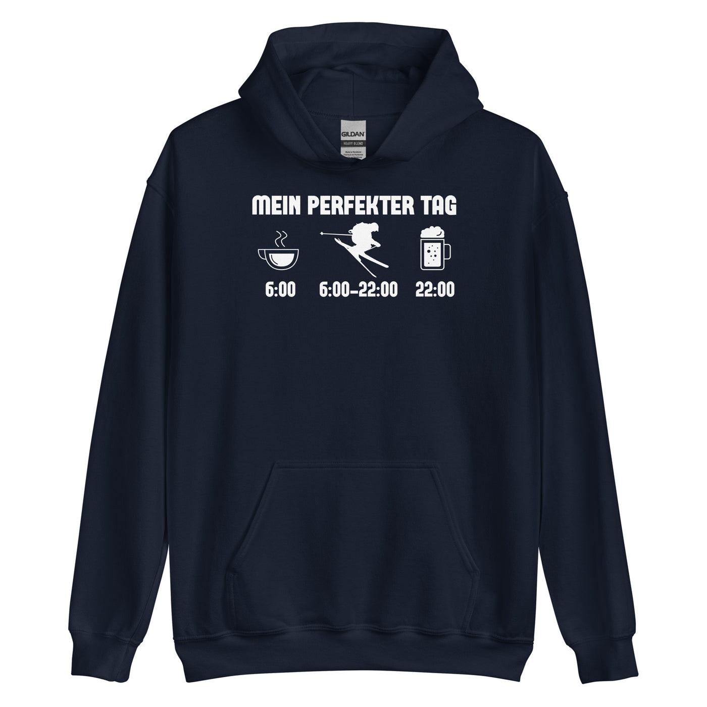 Mein Perfekter Tag - Unisex Hoodie klettern ski xxx yyy zzz Navy