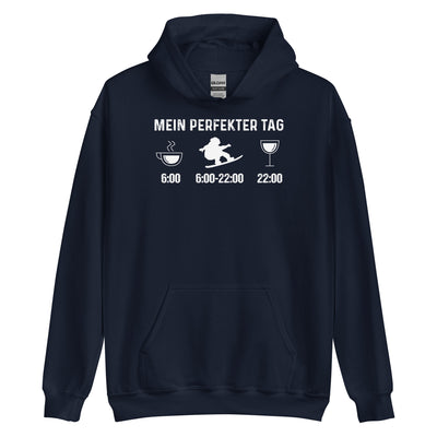 Mein Perfekter Tag 1 - Unisex Hoodie snowboarden xxx yyy zzz Navy