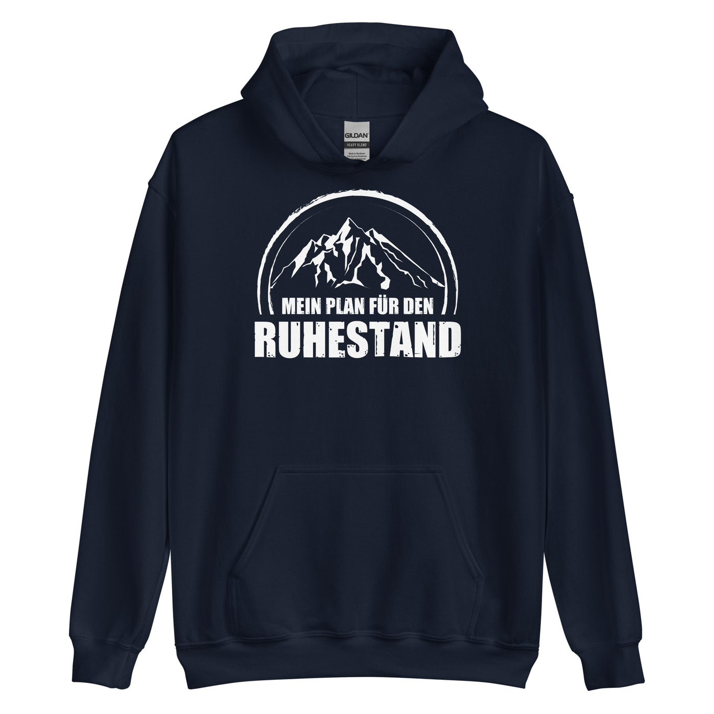 Mein Plan Fur Den Ruhestand - Unisex Hoodie berge xxx yyy zzz Navy