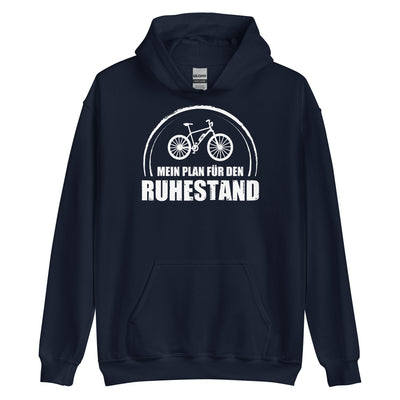 Mein Plan Fur Den Ruhestand - Unisex Hoodie e-bike xxx yyy zzz Navy