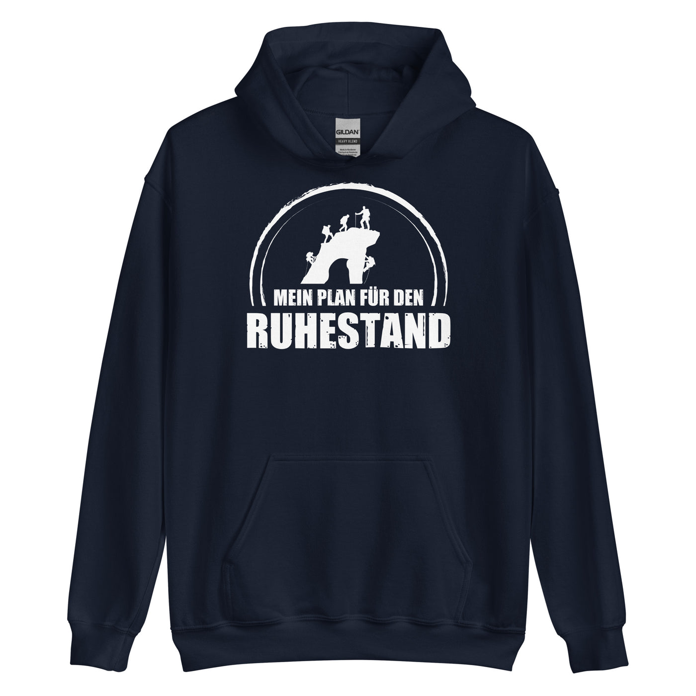 Mein Plan Fur Den Ruhestand - Unisex Hoodie klettern xxx yyy zzz Navy