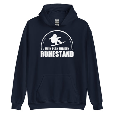 Mein Plan Fur Den Ruhestand - Unisex Hoodie snowboarden xxx yyy zzz Navy