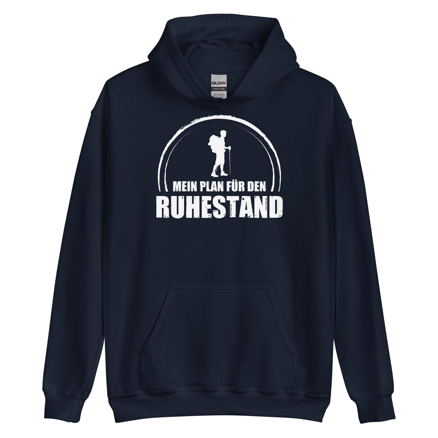 Mein Plan Fur Den Ruhestand - Unisex Hoodie wandern xxx yyy zzz Navy