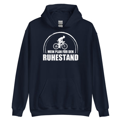 Mein Plan Fur Den Ruhestand 1 - Unisex Hoodie fahrrad xxx yyy zzz Navy