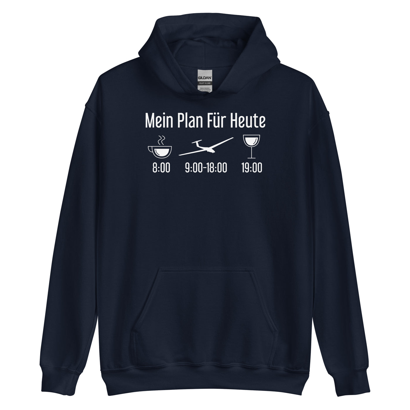 Mein Plan Für Heute - Unisex Hoodie berge xxx yyy zzz Navy