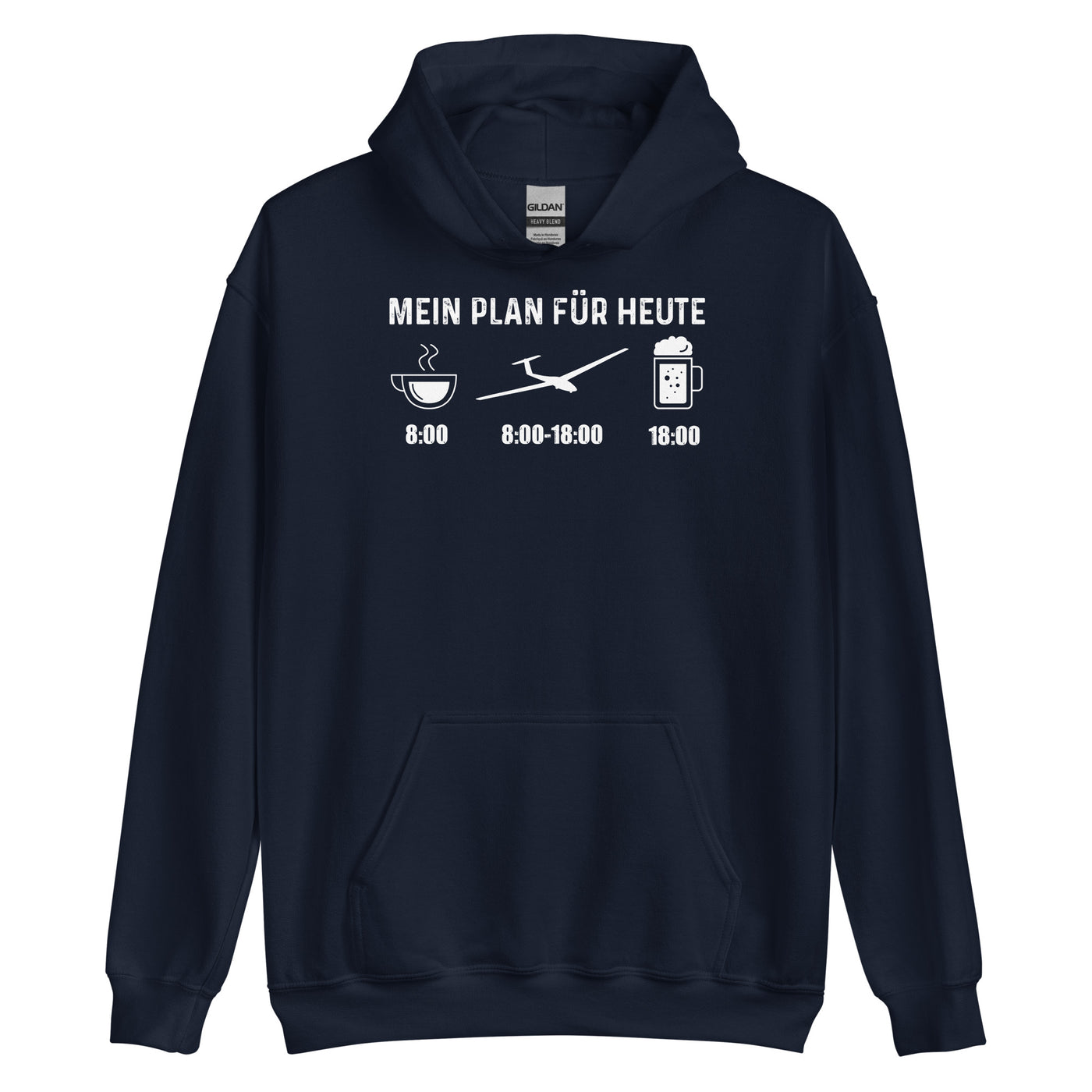 Mein Plan Für Heute - Unisex Hoodie berge xxx yyy zzz Navy