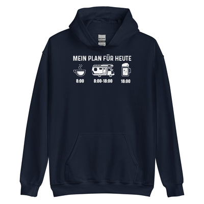 Mein Plan Für Heute - Unisex Hoodie camping xxx yyy zzz Navy